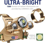 DanForce Camouflaged Headlamp Ultra Bright USB Rechargeable Head lamp. Tactical - Image 3