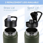 HASLE OUTFITTERS Insulated Water Bottle 22 oz Double Wall Stainless Steel Water - Image 5