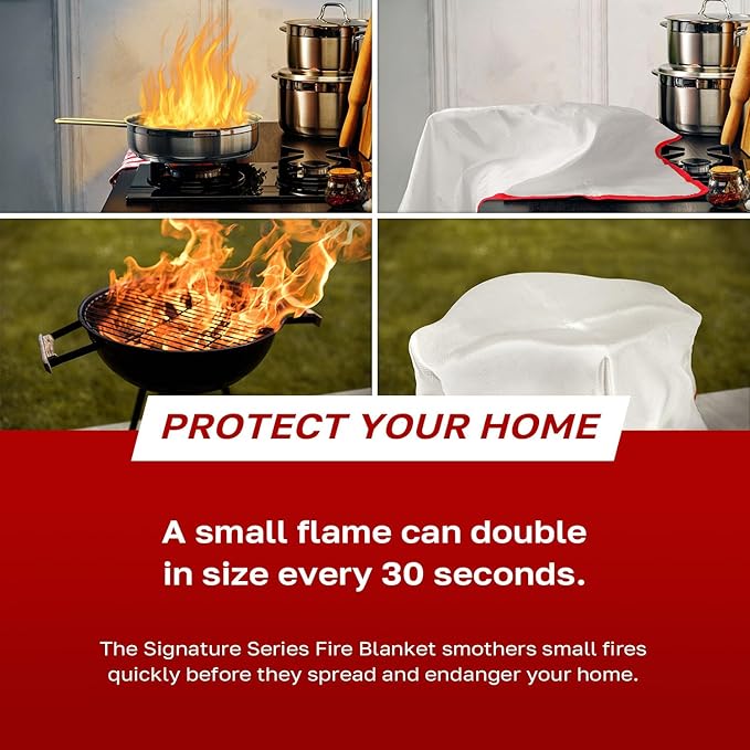 Signature Series Fire Blanket | Flame Suppression Fiberglass Blanket - Image 4