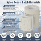 Cahomo 7.9x3.9 inch 12 PCS Nylon Repair Patch Nylon Repair Tape Self Adhesive - Image 3