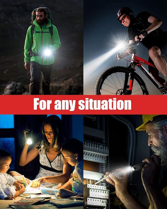 Victoper LED Flashlight 4 Pack, Bright 2000 Lumens Tactical Flashlights High - Image 7