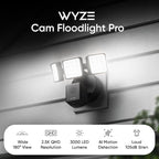 WYZE Floodlight Camera Pro, PCMag Editors' Choice 3000-Lumen LEDs, 2.5K HD - Image 2