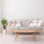 Ambesonne Nature Throw Pillow Cushion Case Pack of 4, Sakura Blossom Japanese - Image 4