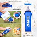 Azarxis TPU Soft Flask Collapsible Water Bottles BPA-Free 250ml 350ml 500ml - Image 8