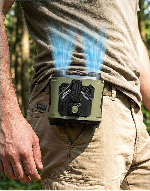 15000mAh Portable Waist Fan, 4-in-1 Waist Clip Fan by ElevateYourLifestyle