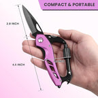 FUNBRO Pink Multitool Carabiner, Stocking Stuffers Gifts - Image 5