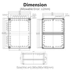 LeMotech Junction Box IP67 Waterproof Dustproof ABS Plastic Project Box - Image 6