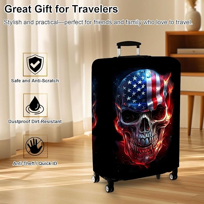 Luggage Cover Protector for 30-32 Inch Suitcases, TSA Approved Elastic Travel - Image 7