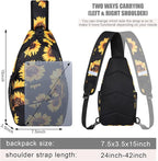 Pritent Crossbody Bags for Women Men Trendy Sling Bag Backpack Casual Chest Bag - Image 2