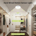 hepside 2 Pack Motion Sensor Ceiling Light Wired, 3000K/4000K/6500K LED Flush - Image 4