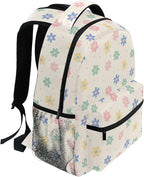 Wamika Daisy Flowers Kids Backpack Floral Orange Chamomile School Backpacks - Image 5