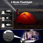 12000mAh Emergency Weather Radio, Hand Crank Solar Radio Portable AM/FM/NOAA - Image 6