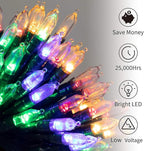 Christmas Mini String Lights Outdoor 4 Pack 17.7 Feet 50 Led 8 Modes Battery - Image 2