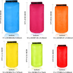 Shappy 6 Pcs Waterproof Dry Bag Set Ultralight Stuff Sack 20/15/10/8/5/3L - Image 2