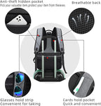 DUSLANG 17 Inch Travel Laptop Backpack Water Resistant College Backpack - Image 5