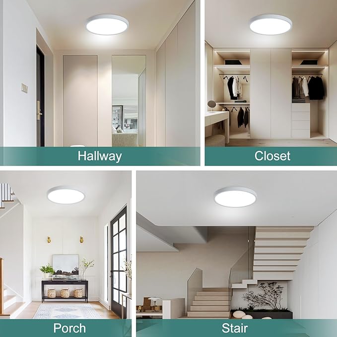 9 Inch Motion Sensor Light Indoor, Flush Mount Light Fixture, Motion Sensor - Image 6