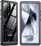 SPIDERCASE Upgraded for Samsung Galaxy S24 Ultra Case Waterproof, Built-in by SPIDERCASE