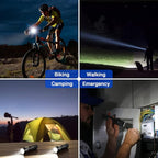 RECHOO Tactical Flashlight 4 Pack, Bright Zoomable LED Flashlight - Image 6