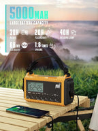 5000 Emergency Weather Radio- Portable Radio AM/FM/SW/NOAA - Image 5
