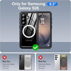 ANTSHARE for Samsung Galaxy S26 Case Waterproof, Built-in Lens & Screen - Image 2