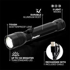 Energizer TacR-1000 Flashlight Rechargeable, Bright Rechargeable Tactical - Image 2