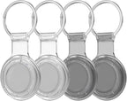 Compatible with AirTag Holder Case Keychain 4 Pack, by HATALKIN