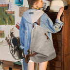 KL928 PU Leather Vintage Backpack – Large Casual Daypack Outdoor Travel - Image 7