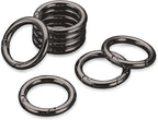 Gkeygo Key Ring Clip, 4/5 Inch Keychain Rings, 8 Pack Round Carabiner Clip by Gkeygo