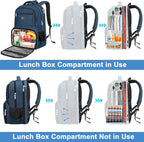 MATEIN Lunch Backpack for Men, 17 Inch Travel Laptop Backpack - Image 3