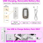 HXWEIYE Rechargeable Fairy Lights Battery Operated, DIY Timer & 8 Modes - Image 6