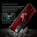for iPhone 14 Pro Max Case, Gestures Funny Skull Pattern Graphic Design Girl - Image 6