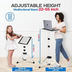 Projector Stand, 22 to 55 Inch Laptop Stand, Projector Tripod - Image 2