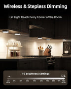 EZVALO Under Cabinet Lighting, 1000mAh Rechargeable Puck Lights - Image 3
