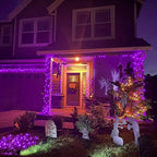 JMEXSUSS 400 LED Purple Christmas Lights Indoor Outdoor, 132 ft String Lights - Image 8
