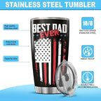 Best Dad Ever Black American 20oz Tumbler, Stainless Steel Insulated Mug - Image 7