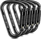 Auto Locking Carabiner Heavy Duty Carabiner 25kN UIAA Certified Climbing by QIWYMHW