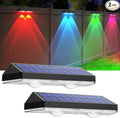 LIANGLOME Solar Fence Lights Outdoor, 2PK RGB Solar Lights by LIANGLOME