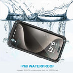 Lanhiem Magnetic for iPhone 15 Pro Max Case, Waterproof Shockproof Dustproof - Image 2