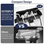 Medium Outdoor Electrical Box, IP54 Waterproof Extension Cord Cover w/ 6 Cable - Image 3