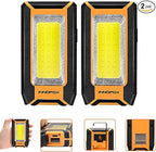 innofox 2-Pack LED Rechargeable Magnetic Work Light 1500 Lumens, Hanging Hook by innofoxlightseveryspaceinsideandout