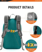 SKYSPER Foldable Small Backpack – 20L Lightweight Hiking Daypack - Image 3