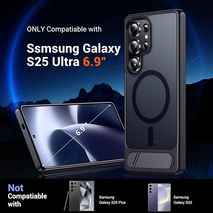 Temdan Designed for Samsung Galaxy S25 Ultra Case Magnetic, Slim Thin Phone - Image 7