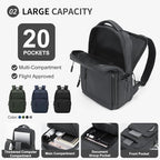 Waterproof Laptop Backpack for Men & Women, Flight Approved Anti-Theft Daypack - Image 4