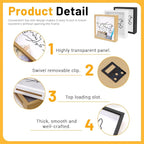 ASTIMESA 7.8" x 7.8" Adventure Archive Box Display Case, Transparent Travel - Image 3