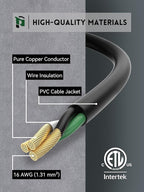 PLUGTUL 12FT Outdoor Extension Cord - Image 2