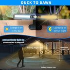 Clip On Solar Motion Lights Outdoor Waterproof, 4 Pack Motion Sensor Outdoor - Image 3