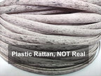 Feyart 25m/82ft 8.5mm Grey Wicker Repair Kit, PE Rattan Repair Kit - Image 2