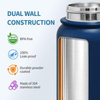 GOPPUS Insulated Water Bottle 20oz Stainless Steel BPA-Free Sports Bottle Ideal - Image 3