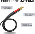LUCKY TL Indoor Outdoor Extension Cord, 16/3 Gauge Black Short Extension Cord - Image 3