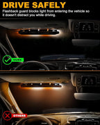 HLauto 6Z4J Emergency Dash Strobe Lights: 2x16.8 inch Amber White Safety Lights - Image 7